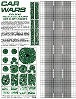 Car Wars Deluxe Road Sections Set 3: Straights