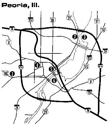 [Map of Peoria]