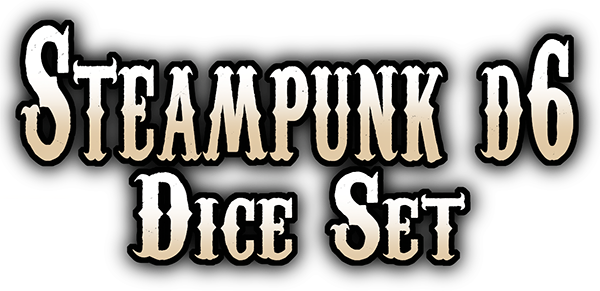 Steampunk d6 Dice Set