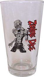 Zombie Dice Pint Glass