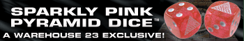 Banner link to Sparkly Pink Pyramid Dice