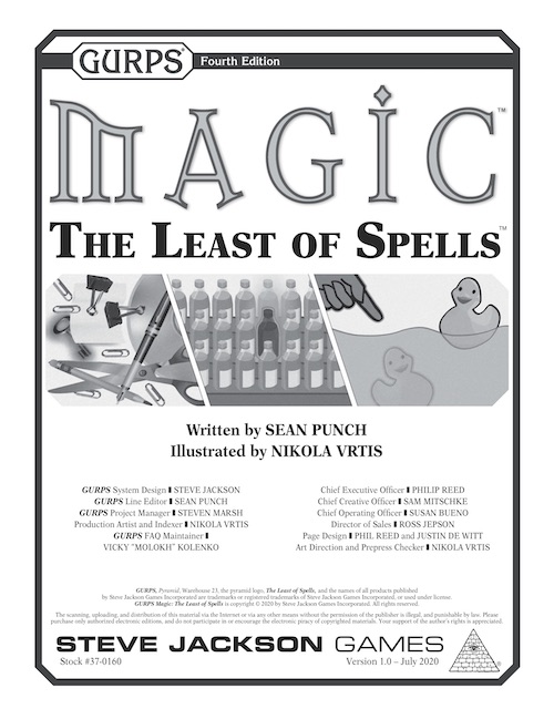 GURPS Magic: The Least of Spells