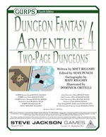 GURPS Dungeon Fantasy Adventure 4: Two-Page Dungeons – Cover
