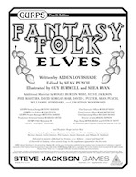 GURPS Fantasy Folk: Elves