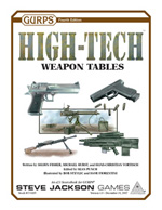 GURPS High-Tech: Weapon Tables