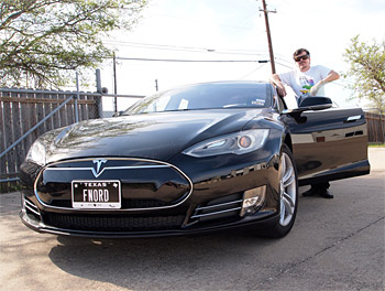 Steve with fnord Tesla