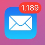 The iOS Mail Icon with 1,189 messages