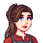 My Stardew Valley farmer. She’s married to Harvey.