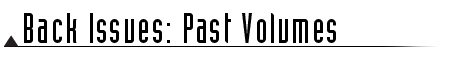 Pyramid: Past Volumes Pyramid: Past Volumes