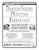 GURPS Dungeon Fantasy Denizens: Barbarians &ndash; Cover