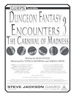 GURPS Dungeon Fantasy Encounters 3: The Carnival of Madness &ndash; Cover