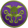 Purple patch with green Cthulhu (9311C)