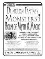 GURPS Dungeon Fantasy Monsters 3: Born of Myth & Magic &ndash; Cover