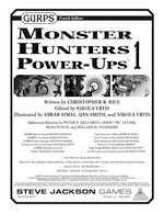 GURPS Monster Hunters Power-Ups 1 &ndash; Cover