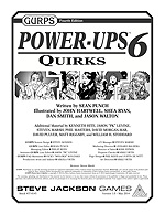 GURPS Power-Ups 6: Quirks &ndash; Cover