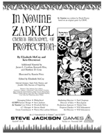 In Nomine Superiors: Zadkiel &ndash; Cover